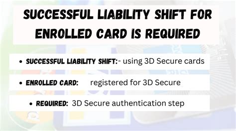 successful liability shift for enrolled card is required. meaning|Payment liability shifts explained